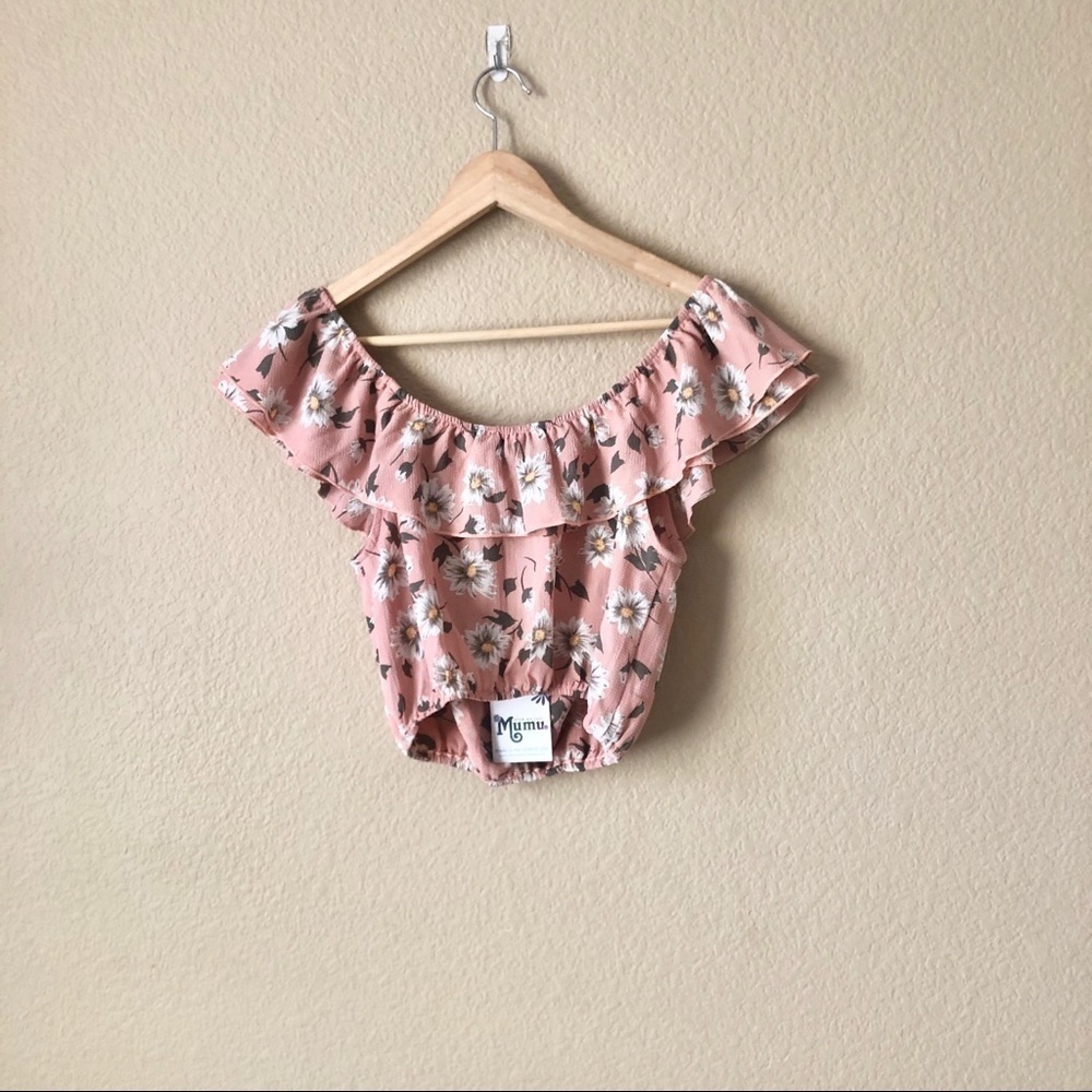 NWT Show Me Your Mumu Darla Off the Shoulder top - Picture 7 of 7